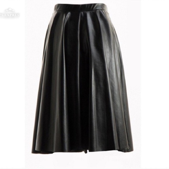 Faux Leather Skirt - Picture 2 of 3